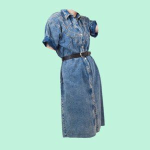 Amazing 80s Denim Pencil Dress💕